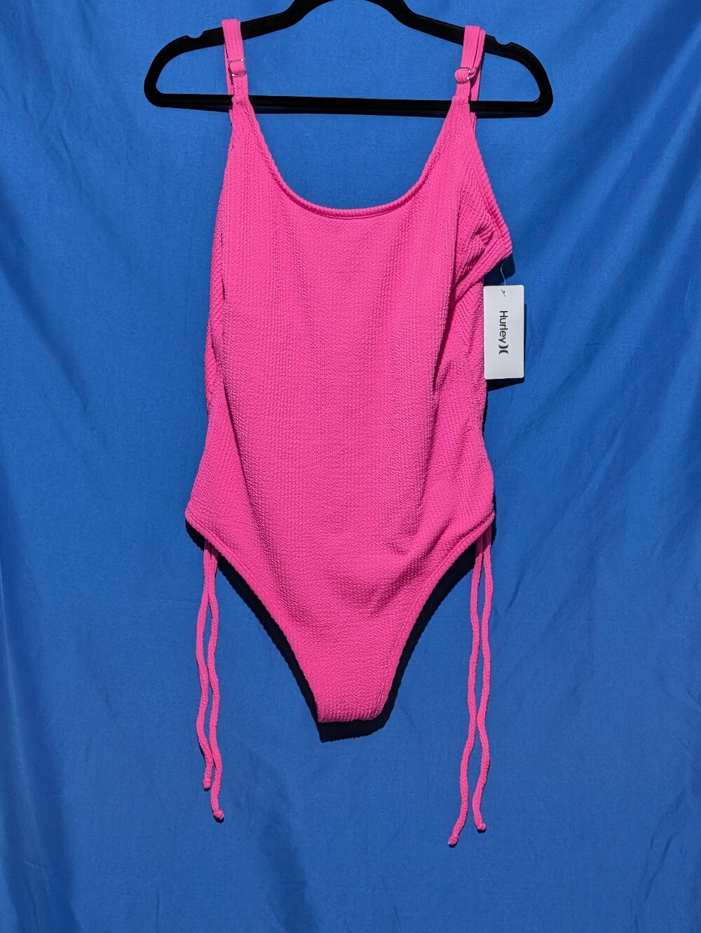 Hurley 2X Pink One-Piece Swimsuit